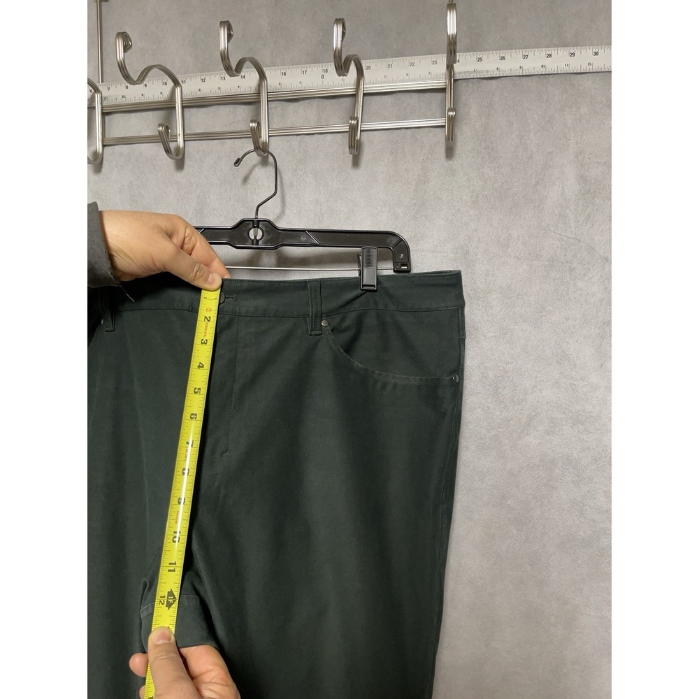 Lululemon Pants Men 42x33 Green ABC Classic Fit 5 Pocket Warpstreme Chino Casual - Picture 5 of 11